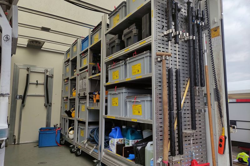 Incidentenbestrijders van ProRail op de brandweerdag in Purmerend
